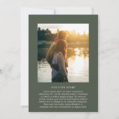 Merrin Moss Elegant Wedding Einladung (Rückseite)