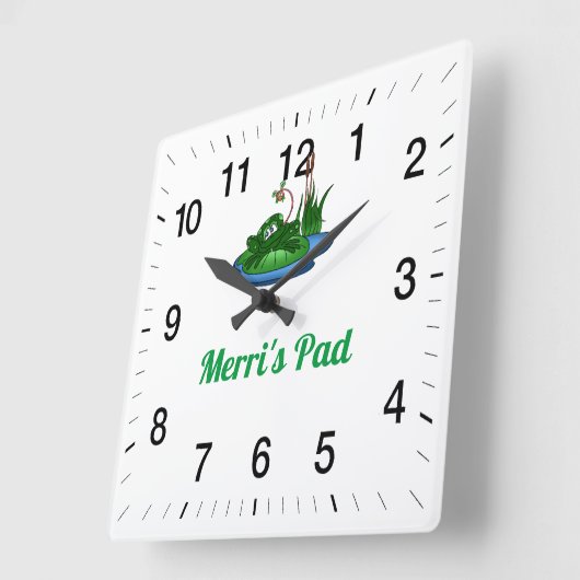 Merris Pad Square Wall Clock Quadratische Wanduhr (Winkel)