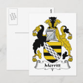 Merritt-Familienwappen Postkarte (Vorne/Hinten)
