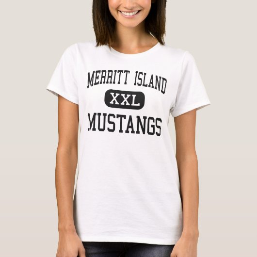 Merritt Insel - Mustangs - hoch - Merritt Insel T-Shirt (Vorderseite)