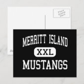 Merritt Island - Mustangs - High - Merritt Island Postkarte (Vorne/Hinten)