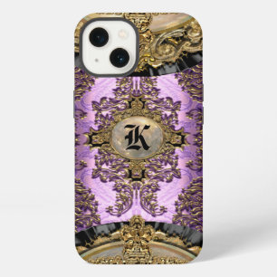 Merrityme Pflaumen-Tanz Schönes Monogramm-Schutz iPhone 13 Hülle