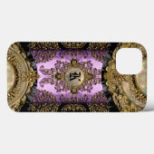 Merrityme Plum dance Beauty Monogram Protection Case-Mate iPhone Hülle (Rückseite (Horizontal))