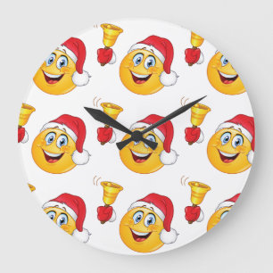 MERRRRY CHRISTMAS MIT SANTA EMOJI KLICK GROßE WANDUHR