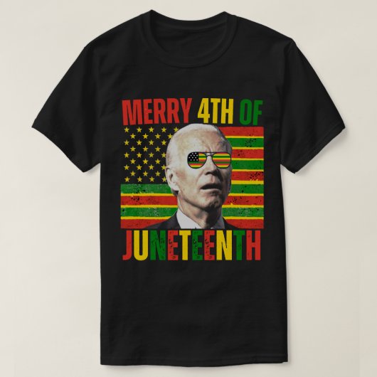 Merry 4. Juni verwirrte Biden T-Shirt (Design vorne)