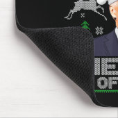Merry 4th Of Easter Funny Biden Ugly Christmas Swe Mousepad (Ecke)