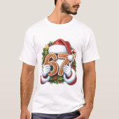 Merry 67th Birthday Gingerbread Christmas T-Shirt, T-Shirt (Vorderseite)