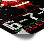 Merry 6-7-mas Funny Ugly Christmas Santa Candy Can Poster (Ecke)