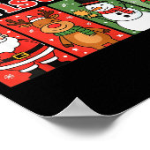 Merry 6 7 Six Seven Meme Christmas Women Men Kids  Poster (Ecke)