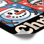 Merry 6 7 Six Seven Meme Christmas Women Men Kids Poster (Ecke)