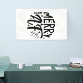 Merry Af Funny Christmas Snowflake Xmas Banner (Messeveranstaltung)