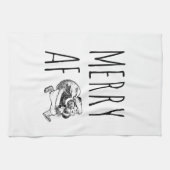 Merry AF Funny Weihnachten Geschirrtuch (Horizontal)