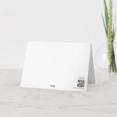 Merry & All Things Bright | Holiday Christmas Card Dankeskarte (Rückseite)