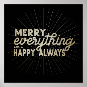 Merry Alles & a Happy Always Holiday Poster