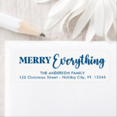 Merry alles glücklich immer Blue Modern Elegant (Insitu)