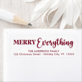 Merry alles glücklich immer Red Modern Elegant (Insitu)