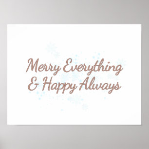 Merry Alles & Happy Immer, Urlaub Wärme, Poster