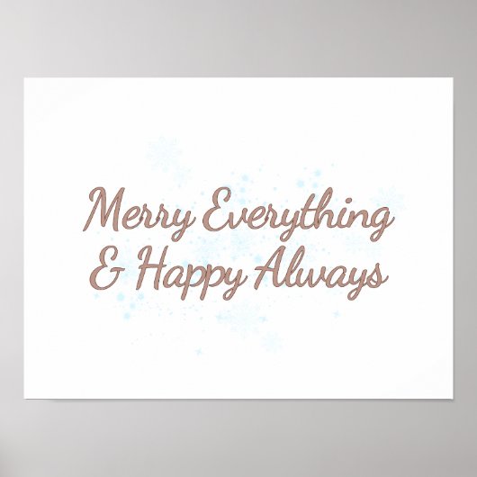 Merry Alles & Happy Immer, Urlaub Wärme, Poster (Vorne)