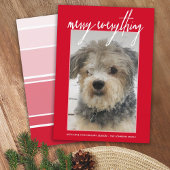 Merry Alles Moderne Weihnachten 1 Foto Rot