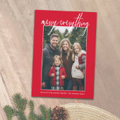 Merry Alles Moderne Weihnachten 1 Foto Rot