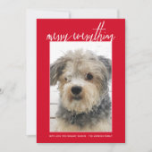 Merry Alles Moderne Weihnachten 1 Foto Rot (Vorderseite)