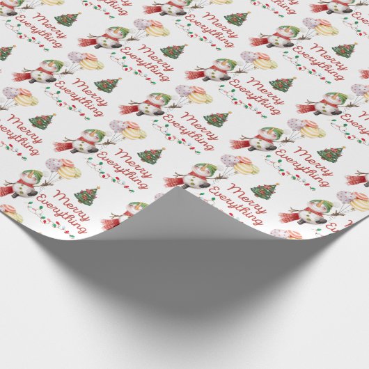 Merry alles Wrapping Paper Geschenkpapier (Ecke)