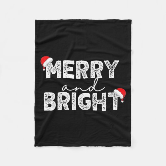 Merry &amp; Bright And I'm Trying To Feel Merry &a Fleecedecke (Vorderseite)