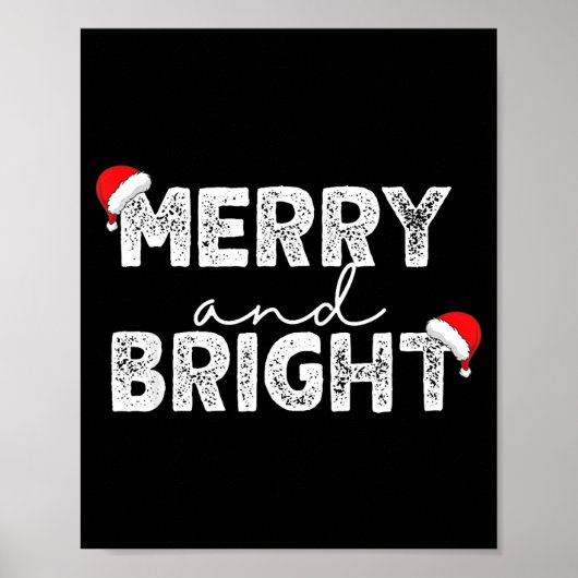 Merry & Bright And I'm Trying To Feel Merry &a Poster (Vorne)
