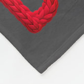 Merry &amp; Bright Christmas Santa Hat Crochet Kni Fleecedecke (Ecke)