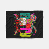 Merry & Bright Coquette Bow Nutcracker Christm Fleecedecke (Vorderseite (Horizontal))