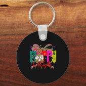 Merry & Bright Coquette Bow Nutcracker Christm Schlüsselanhänger (Vorderseite)