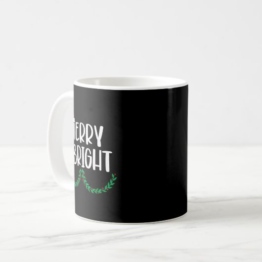 Merry & Bright Moody & Uptight Matching Co Kaffeetasse (Vorderseite Links)