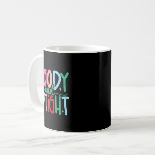 Merry & Bright Moody & Uptight Matching Co Kaffeetasse (Vorderseite Links)