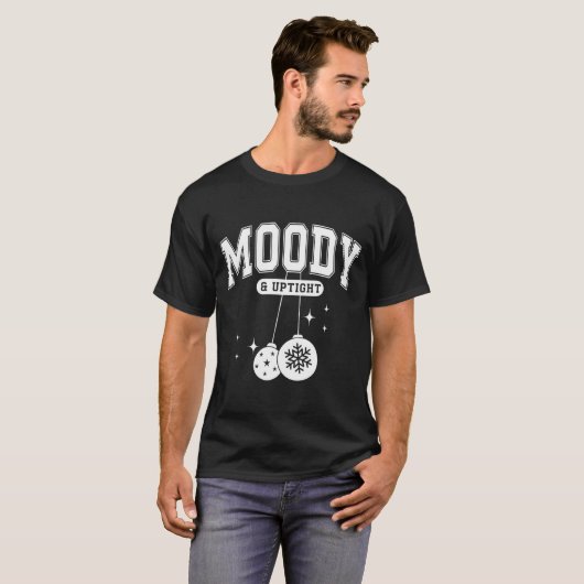 Merry &amp; Bright Moody &amp; Uptight Matching Co T-Shirt (Vorne ganz)