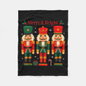Merry &amp; Bright Nutcracker Christmas Ballet Dan Fleecedecke (Vorderseite)