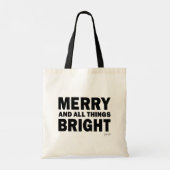 Merry and All Things Bright | Holiday Tote Bag Tragetasche (Rückseite)