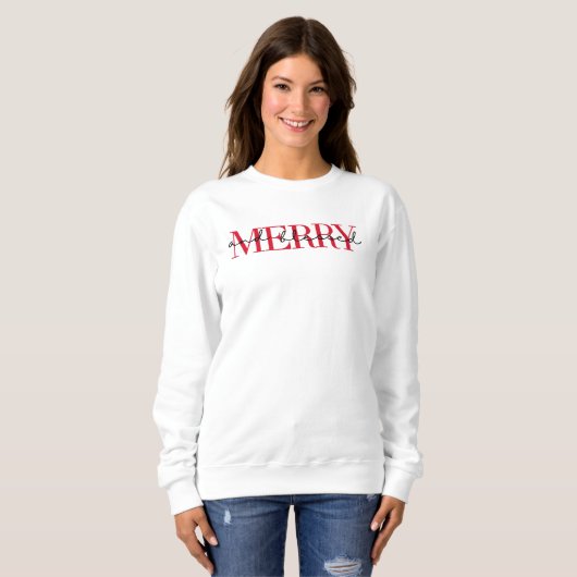 MERRY and Blessed Christmas Sweatshirt (Vorne ganz)