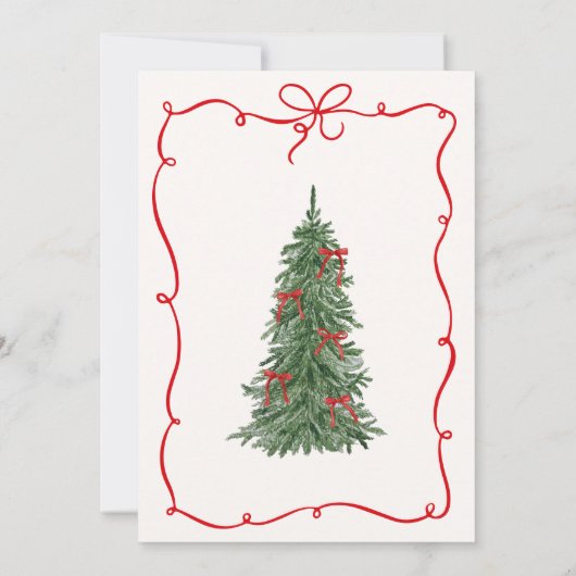 Merry and Bride Whimsical Holiday Bridal Shower Einladung (Rückseite)