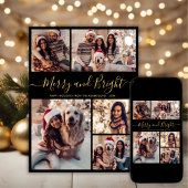 Merry and Bright 5 Foto Collage Weihnachten
