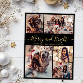 Merry and Bright 5 Foto Collage Weihnachten