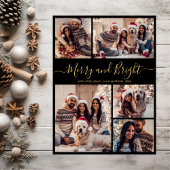 Merry and Bright 5 Foto Collage Weihnachten