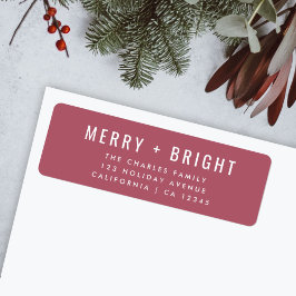 Merry and Bright Berry Vintage Rose Christmas