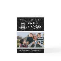 Merry and Bright Black Chandelier Holiday