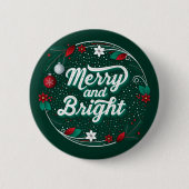Merry and Bright / Button Pinback (Vorderseite)