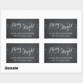 Merry and Bright - Chalkboard Stickers (Blatt)