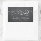 Merry and Bright - Chalkboard Stickers (Tasche)