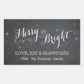 Merry and Bright - Chalkboard Stickers (Vorderseite)