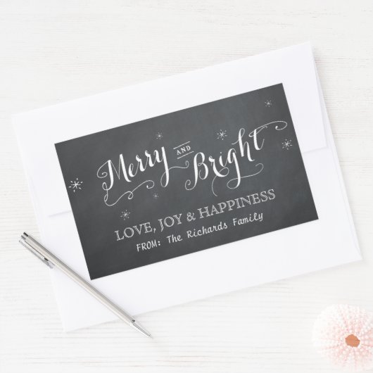 Merry and Bright - Chalkboard Stickers (Umschlag)