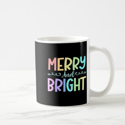 Merry And Bright Christmas Family Pajamas Matching Kaffeetasse (Rechts)