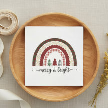 Merry and Bright Christmas  Festive Holiday